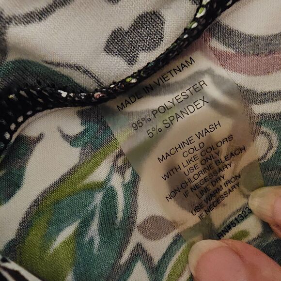 CHAUS New York Blouse Women’s XL Ivory Floral Top Style NWT - Picture 5 of 6